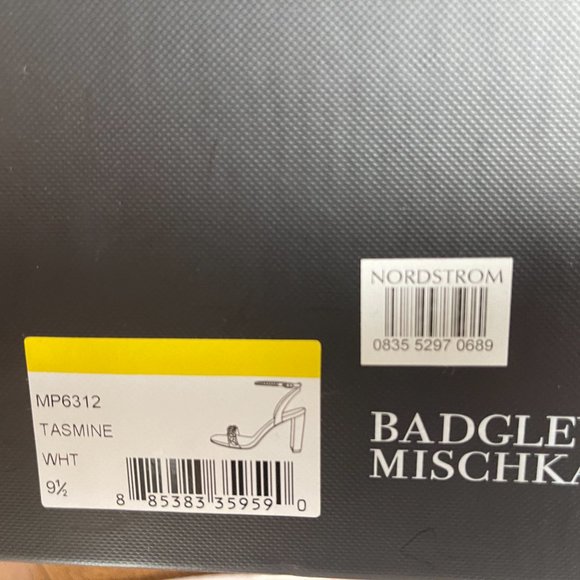 Badgley Mischka Bridal Heeled Sandals - Size 9.5 - Picture 8 of 8